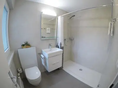 Ein Badezimmer in der Unterkunft Haus Belmont
