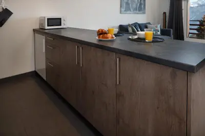 Küche/Küchenzeile in der Unterkunft Magnifique appartement proche du centre et du ski