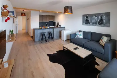 Küche/Küchenzeile in der Unterkunft Magnifique appartement proche du centre et du ski