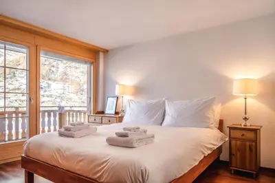 Ein Bett oder Betten in einem Zimmer der Unterkunft Apartment Montana
