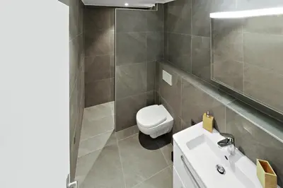 Ein Badezimmer in der Unterkunft Appartement cosy et rénové au cœur de la station