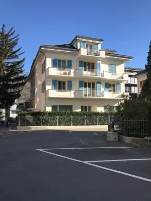 Das Gebäude in dem sich die Ferienwohnung befindet