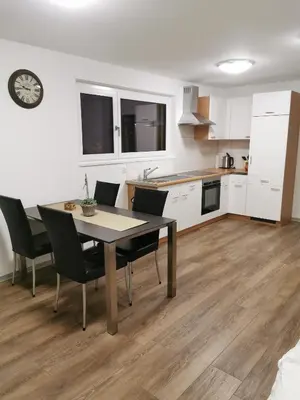 Küche/Küchenzeile in der Unterkunft Modernes Studio l Berge l Nähe Zermatt l Grächen