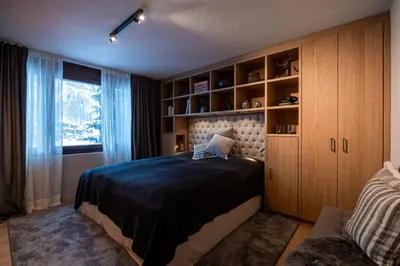Ein Bett oder Betten in einem Zimmer der Unterkunft Apartment Nabucco