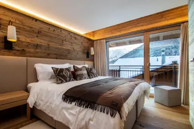 Ein Bett oder Betten in einem Zimmer der Unterkunft Berghof Penthouse
