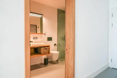 Ein Badezimmer in der Unterkunft Golmenegg B Hörnliblick