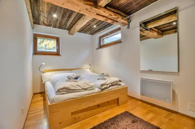 Ein Bett oder Betten in einem Zimmer der Unterkunft Bodmen 305