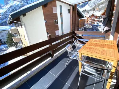 Ein allgemeiner Bergblick oder ein Berglick von der Ferienwohnung aus