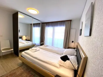 Ein Bett oder Betten in einem Zimmer der Unterkunft Steghorn 3