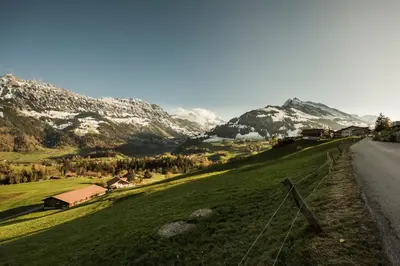 Naturlandschaft in der Nähe des Chalets