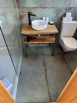 Ein Badezimmer in der Unterkunft Hotel WALZ