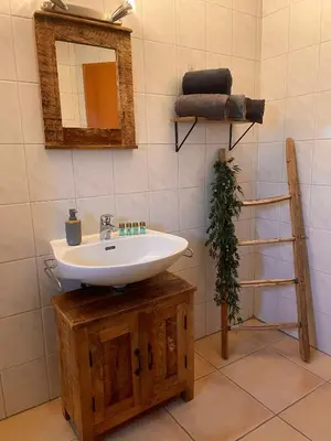 Ein Badezimmer in der Unterkunft Haut de Cry