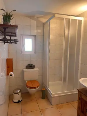 Ein Badezimmer in der Unterkunft Haut de Cry