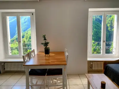 Ein Sitzbereich in der Unterkunft Casa Gialla