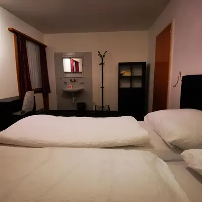 Ein Bett oder Betten in einem Zimmer der Unterkunft Ferienwohnung Crea