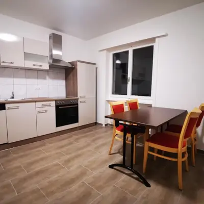 Küche/Küchenzeile in der Unterkunft Ferienwohnung Crea