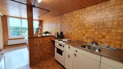 Küche/Küchenzeile in der Unterkunft Adlerhorst - Apartment im Niedersimmental