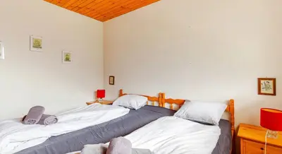 Ein Bett oder Betten in einem Zimmer der Unterkunft Gemütliche Wohnung mit Traumaussicht!