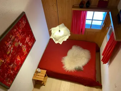 Ein Bett oder Betten in einem Zimmer der Unterkunft Rafaches