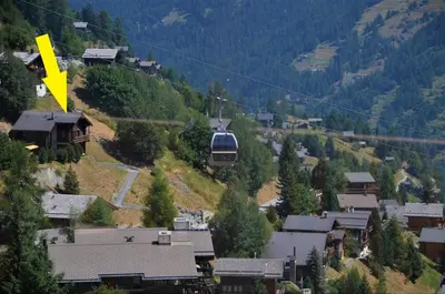 Naturlandschaft in der Nähe des Chalets