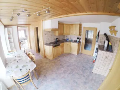 Küche/Küchenzeile in der Unterkunft Gemütliche Ferienwohnung im Berner Oberland