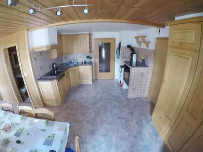 Küche/Küchenzeile in der Unterkunft Gemütliche Ferienwohnung im Berner Oberland