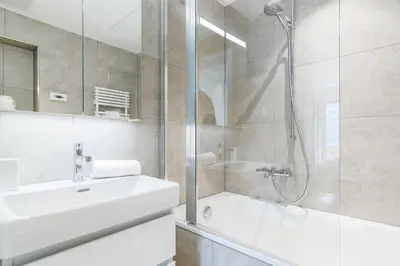 Ein Badezimmer in der Unterkunft Chalet Alpenheim 1