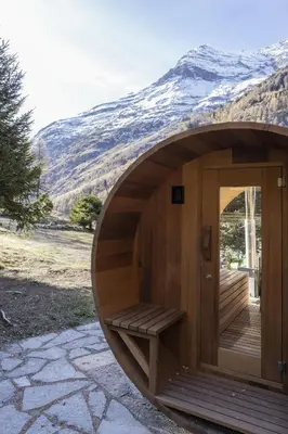 Ein allgemeiner Bergblick oder ein Berglick von der Ferienwohnung aus