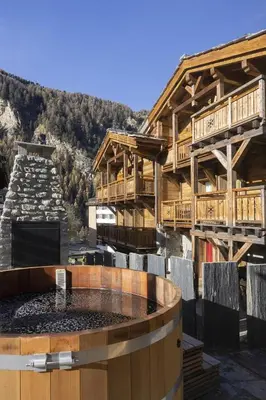 Ein allgemeiner Bergblick oder ein Berglick von der Ferienwohnung aus