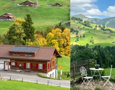 Naturlandschaft in der Nähe des Chalets