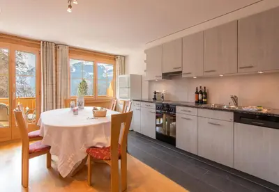 Küche/Küchenzeile in der Unterkunft Chalet Bergrose