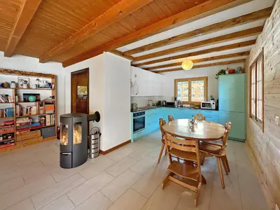 Küche/Küchenzeile in der Unterkunft Chalet Albarose - Vercorin