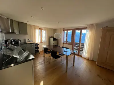 Küche/Küchenzeile in der Unterkunft Chalet Friesli Beatenberg