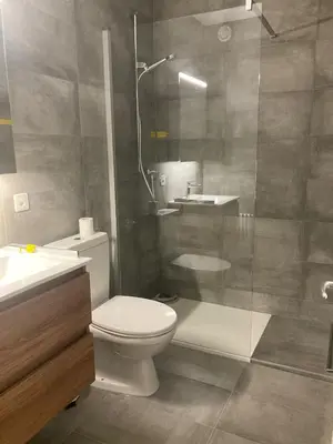 Ein Badezimmer in der Unterkunft Résidence Plambramois