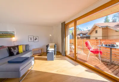Ein Balkon oder eine Terrasse in der Unterkunft Chalet Monchsbuffel