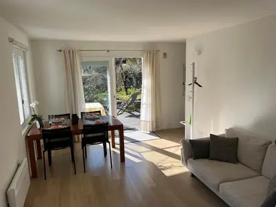 Ein Sitzbereich in der Unterkunft Casa Caterina