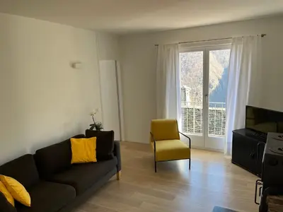 Ein Sitzbereich in der Unterkunft Casa Caterina