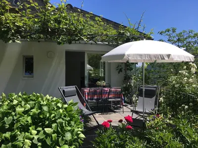 Ein Garten an der Unterkunft Casa Caterina