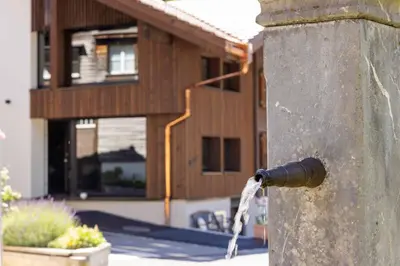 Das Gebäude in dem sich die Ferienwohnung befindet