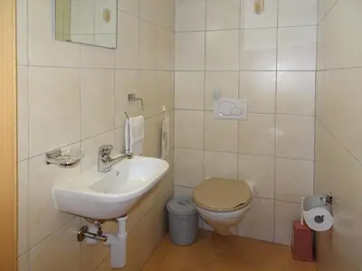 Ein Badezimmer in der Unterkunft Apartments Albana
