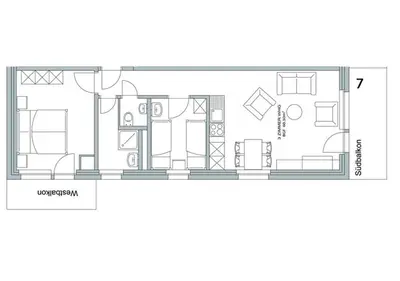 Grundriss der Unterkunft Apartments Albana