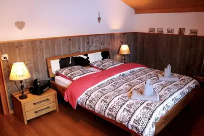 Ein Bett oder Betten in einem Zimmer der Unterkunft Akelei