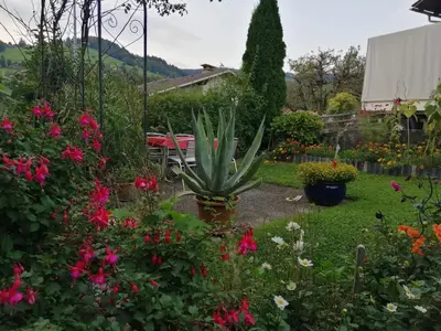 Ein Garten an der Unterkunft Chalet Bärenhaus