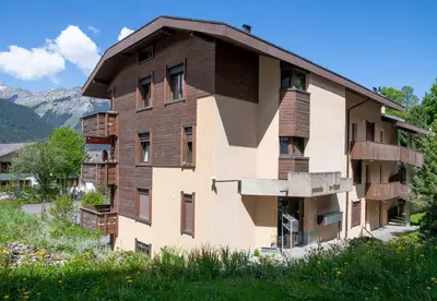 Ein allgemeiner Bergblick oder ein Berglick von der Ferienwohnung aus