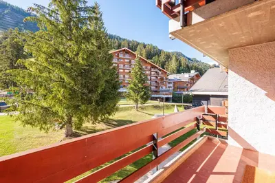 Ein allgemeiner Bergblick oder ein Berglick von der Ferienwohnung aus
