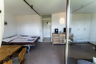 Ein Bett oder Betten in einem Zimmer der Unterkunft Haus Caroline, Riederalp Mitte