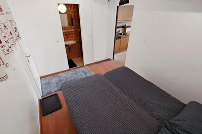Ein Sitzbereich in der Unterkunft Appartement chaleureux avec une magnifique vue