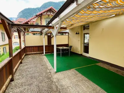 Ein allgemeiner Bergblick oder ein Berglick von der Ferienwohnung aus