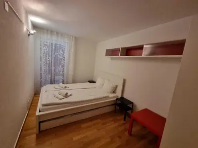 Ein Bett oder Betten in einem Zimmer der Unterkunft Modern and bright apartment opposite ski-lift