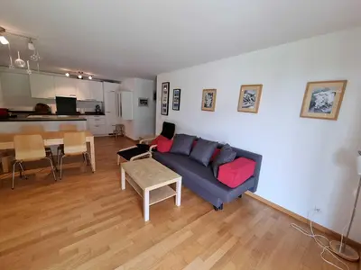 Küche/Küchenzeile in der Unterkunft Modern and bright apartment opposite ski-lift